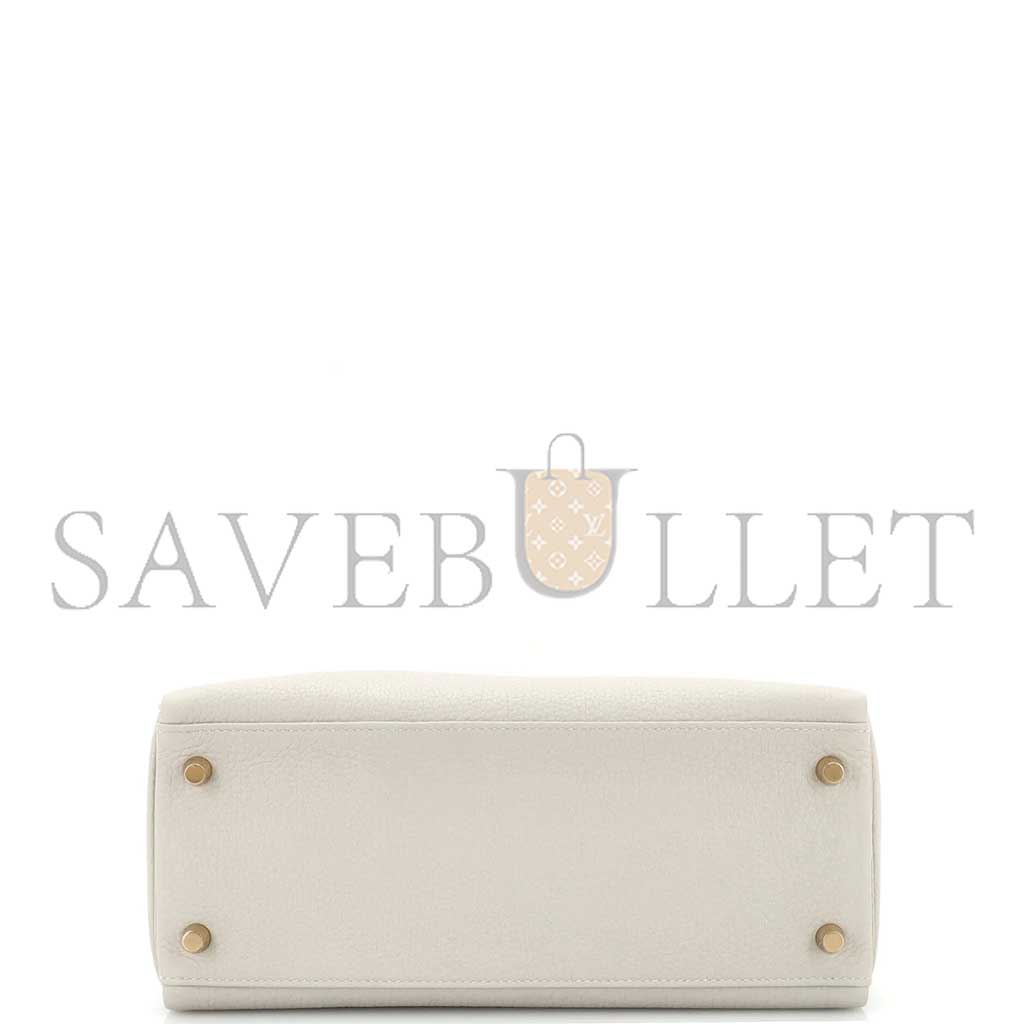 H**mes kelly 28 handbag mushroom togo with gold hardware (28*22*10cm)